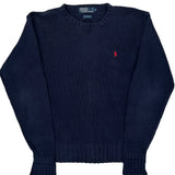 Polo By Ralph Lauren Sweater - Small Navy Cotton