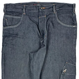 Fubu Cargo Trousers - 38W 34L Blue Cotton