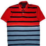 Tommy Hilfiger Striped Polo Shirt - 2XL Blue Cotton