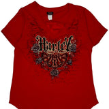 Yellowstone Harley Davidson T-Shirt - Medium Red Cotton