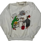 Unbranded Graphic Sweatshirt - Medium Multicoloured Cotton
