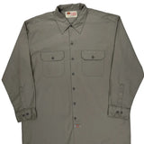 Dickies Shirt - XL Gray Polyester Blend