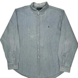 Ralph Lauren Denim Shirt - 2XL Light Wash Cotton