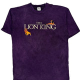 The Lion King Disney Cartoon T-Shirt - 2XL Purple Cotton