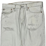 Levis Denim Shorts - 32W 10L White Cotton