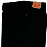 Levis 501 Jeans - 33W 32L Black Cotton