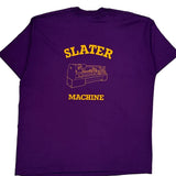 Slater Machine Screen Stars Single Stitch T-Shirt - 2XL Purple Cotton Blend
