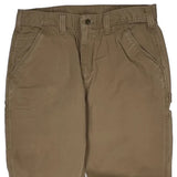 Carhartt Carpenter Trousers - 34W 30L Khaki Cotton