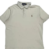 Polo By Ralph Lauren Polo Shirt - Large White Cotton