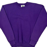 90S Blank Lee Sweatshirt - Small Purple Cotton Blend