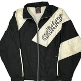 Adidas Spellout Jacket - Large Black Polyester