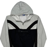 Champion Spellout Windbreaker - Medium Black Polyester