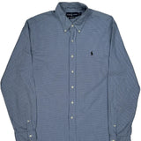 Ralph Lauren Checked Shirt - XL Blue Cotton