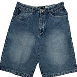 Brooklyn Xpress Denim Shorts - 32W 11L Blue Cotton