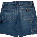 Dickies Denim Shorts - 34W 9L Blue Cotton