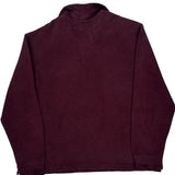 Polo By Ralph Lauren 1/4 Zip - Large Burgundy Cotton
