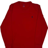 Polo By Ralph Lauren Slim Fit Long Sleeve T-Shirt - Medium Red Cotton