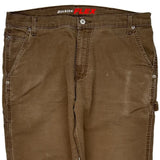 Dickies Carpenter Pants - 36W 31L Brown Cotton Blend