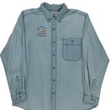 Wrangler Denim Shirt - XL Light Wash Cotton