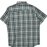 Quiksilver Checked Short Sleeve Shirt - XL White Cotton
