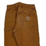 Age 12 Carhartt Carpenter Pants - Mediumw 32L Brown Cotton