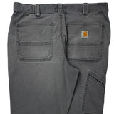 Carhartt Carpenter Trousers - 33W 30L Grey Cotton