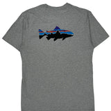 Responsibili-Tee Patagonia T-Shirt - Large Gray Cotton Blend
