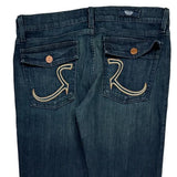 Rock Republic Boot Cut Jeans - 34W UK 12 Dark Wash Cotton Blend