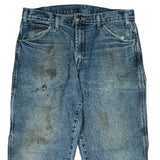 Dickies Double Knee Carpenter Jeans - 38W 30L Blue Cotton
