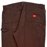 Dickies Carpenter Pants - 38W 32L Brown Cotton