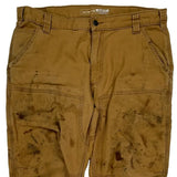 Carhartt Carpenter Trousers - 36W 32L Brown Cotton