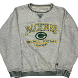 Packers Logo Athletic Football Sweatshirt - XL Grey Cotton Blend