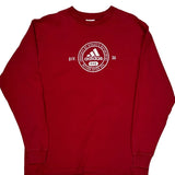 Adidas Graphic Long Sleeve T-Shirt - XL Red Cotton