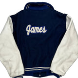 Oneida Baptist Academic Team Keystone College Varsity Jacket - 2XL Blue Wool Blend