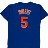 Mets Majestic T-Shirt - Large Blue Cotton