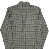 Slim Fit Ralph Lauren Checked Shirt - Large Grey Cotton