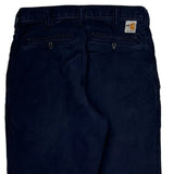 Carhartt Pants - 32W 30L Navy Cotton Blend