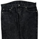 Levis 505 Jeans - 38W 30L Black Cotton