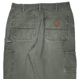 Carhartt Double Knee Carpenter Pants - 32W 33L Gray Cotton