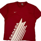 Canada Nike Graphic T-Shirt - XL Red Cotton