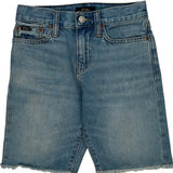 Age 10 Polo By Ralph Lauren Slim Denim Shorts - Mediumw 9L Light Wash Denim
