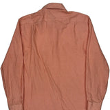 Tommy Hilfiger Checked Shirt - Medium Orange Cotton