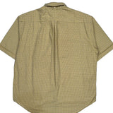 Tommy Hilfiger Checked Short Sleeve Shirt - XL Yellow Cotton
