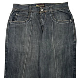 Regal Wide Leg Jeans - 34W 27L Dark Wash Denim