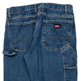 Dickies Carpenter Jeans - 32W 30L Blue Cotton