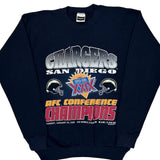 Made In USA Tultex San Diego Chargers Sweatshirt - Large Black Cotton