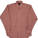 Blake Ralph Lauren Checked Shirt - Small Red Cotton