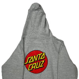 Skateboarding Santa Cruz Hoodie - XL Grey Cotton Blend