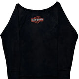 Harley Davidson Graphic Long Sleeve T-Shirt - Small Black Cotton