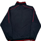 Sports Team Logo Nike 1/4 Zip - XL Black Cotton Blend